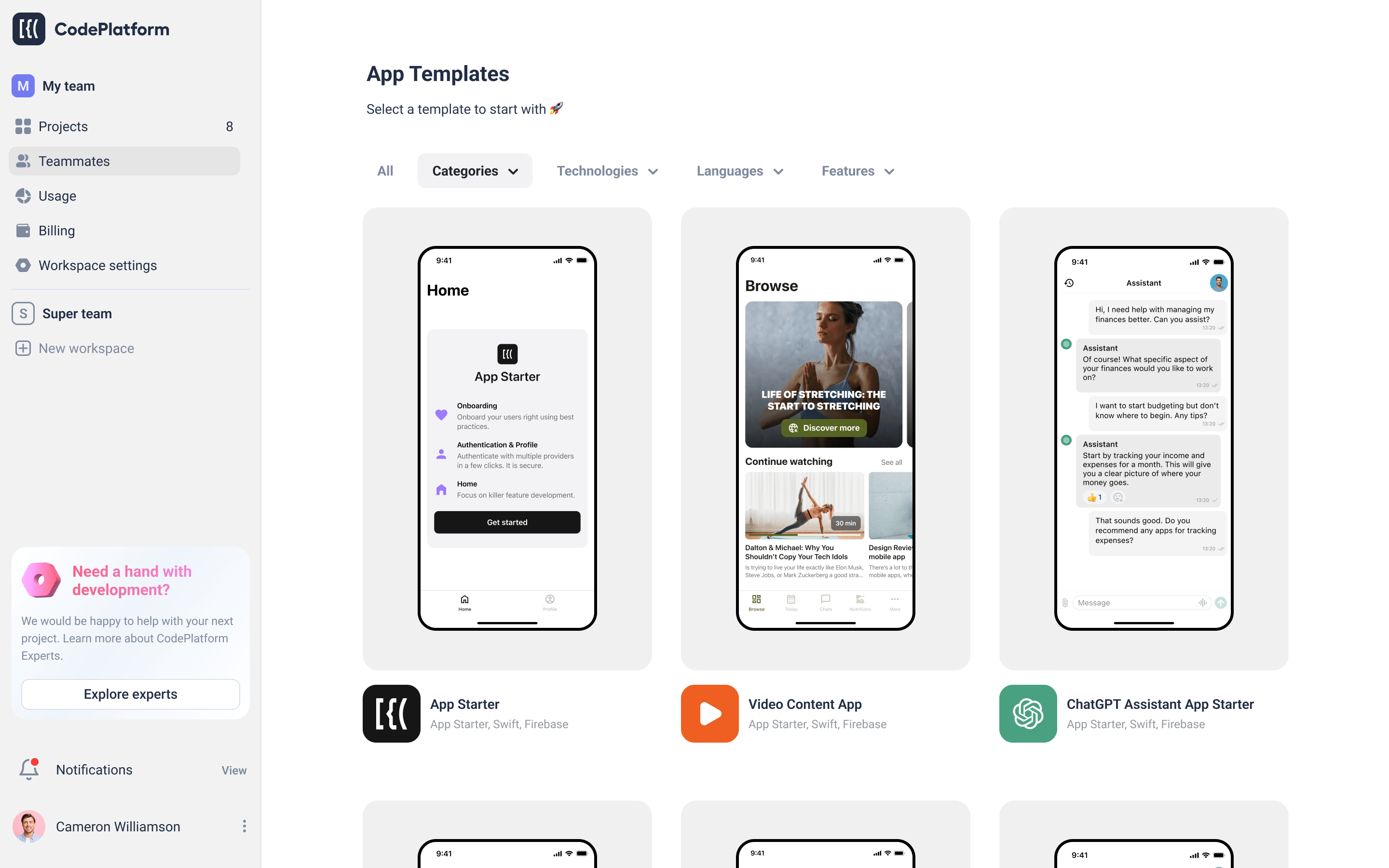 About App Templates